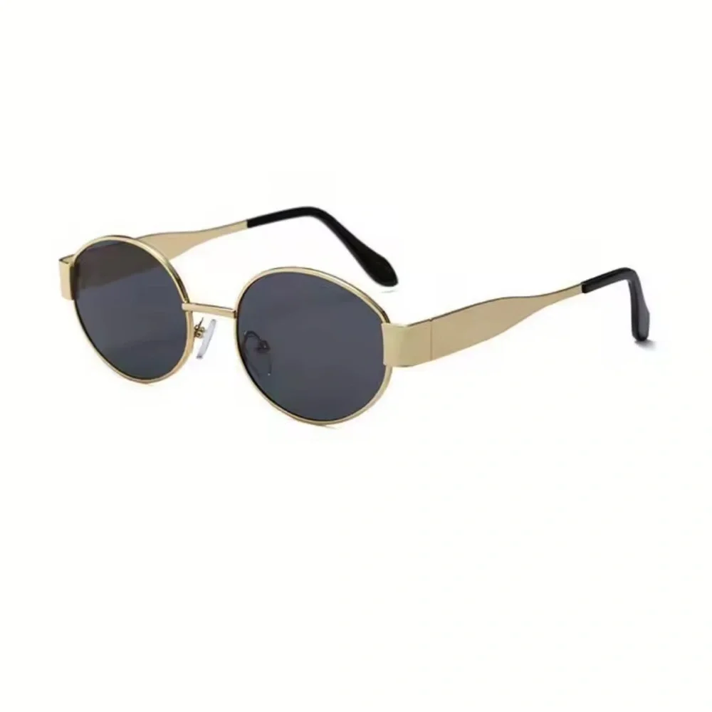 Retro Trendy Famous Black Gold Sunglasses - Picture 2 of 16
